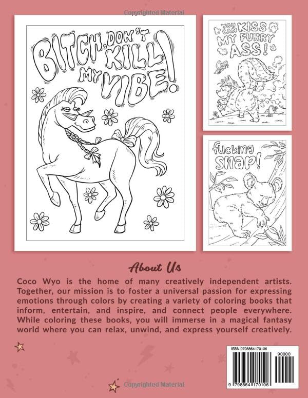 Hilarious Adult Coloring Book - Sassy Animals