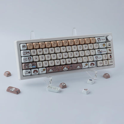 Cute Kitty-Cat Keycaps Set - 143 Keys