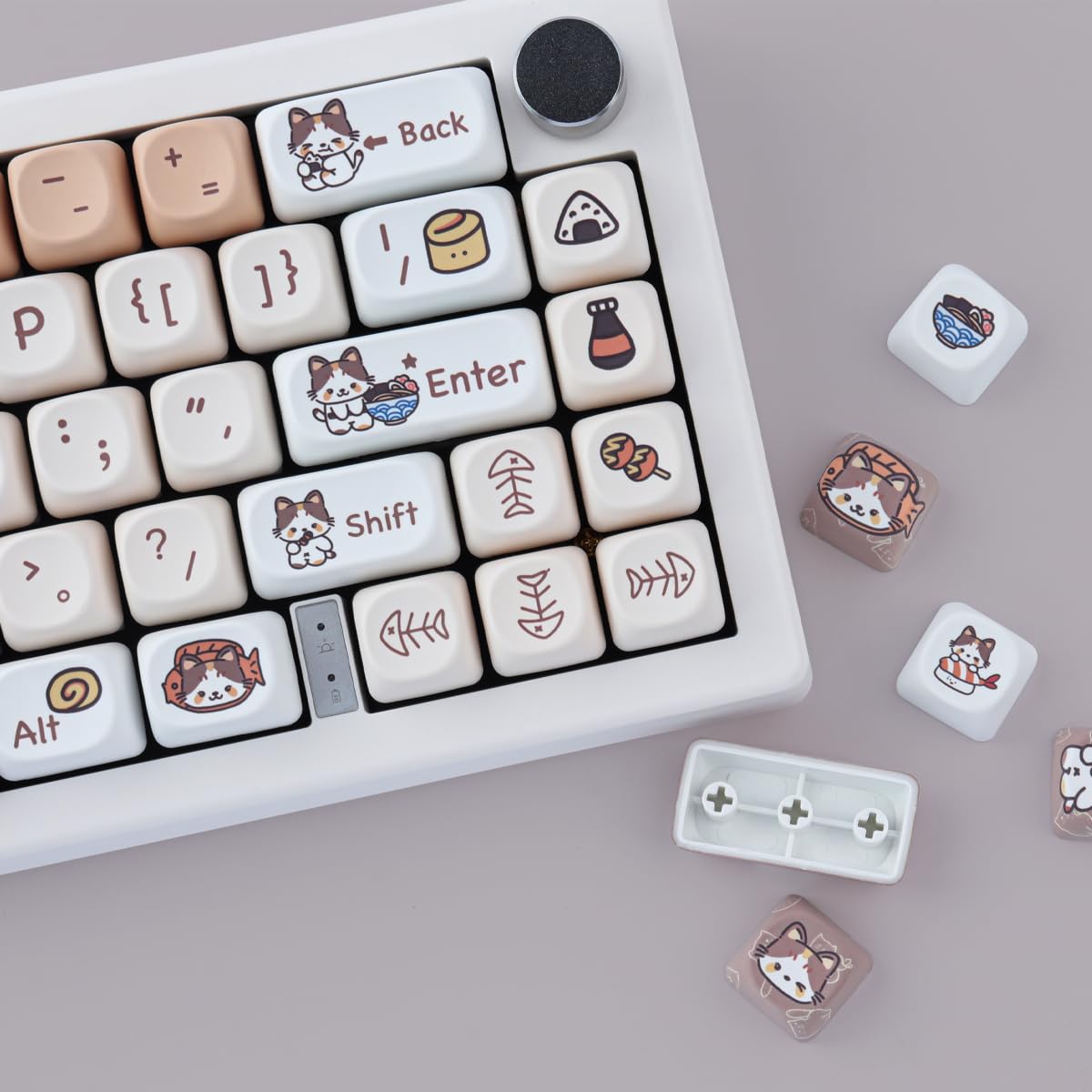 Cute Kitty-Cat Keycaps Set - 143 Keys