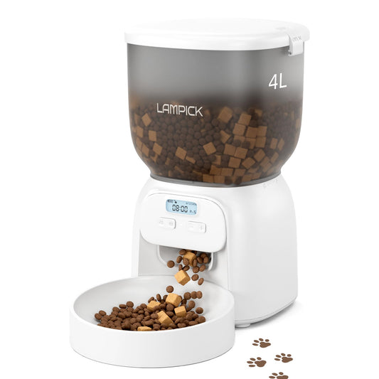 Automatic Cat Feeder - 4L, 6 Meals Per Day