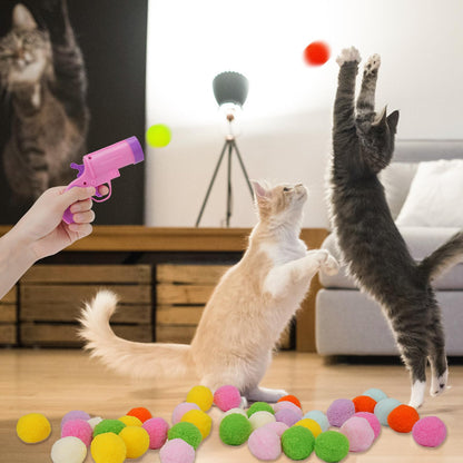 Cat Toy Ball Launcher Gun