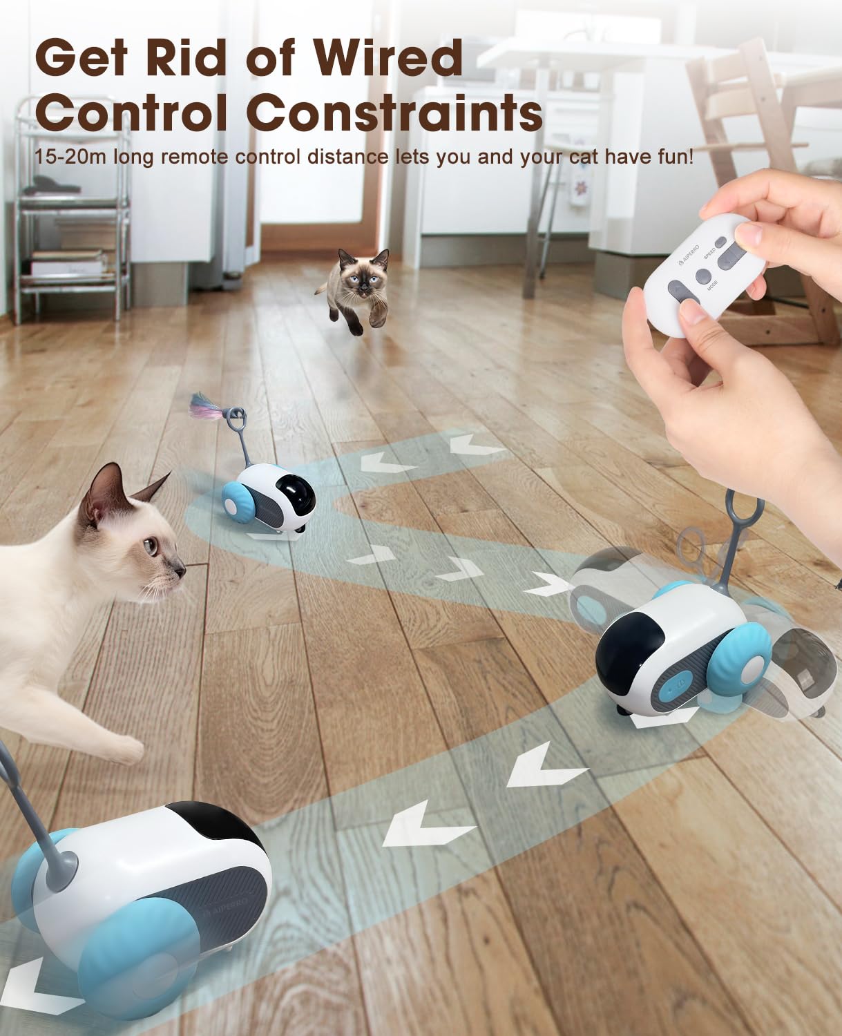 Interactive Cat Toy - Smart & Rechargeable