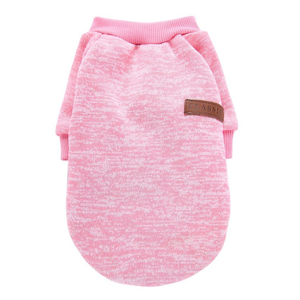 Warm Winter Puppy Sweater - Pink, Small