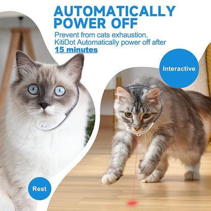Wearable Automatic Cat Toy with LED Lights