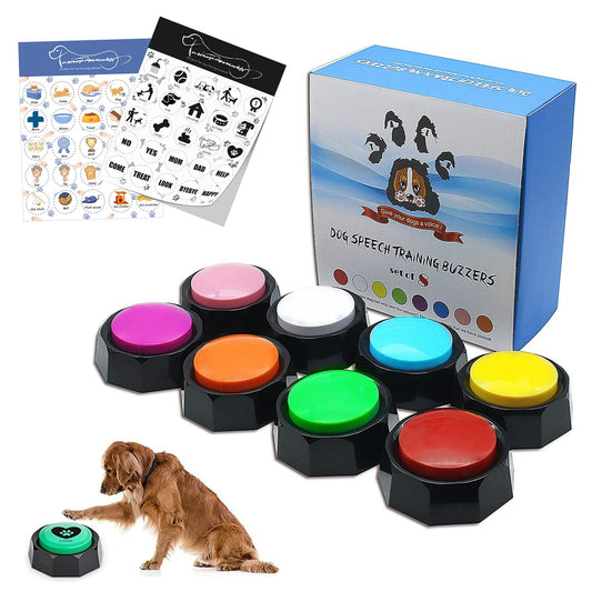 Dog Buttons for Communication - 8 Pcs