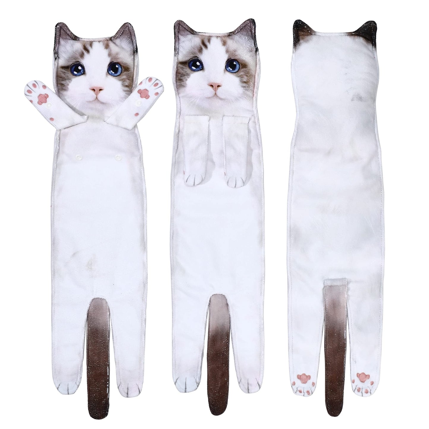 Cat Hand Towels - Cute Decorative