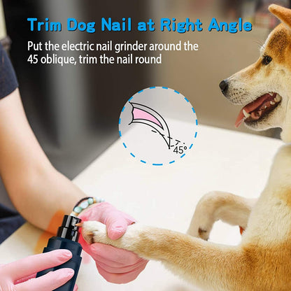 Dog Nail Grinder - 2-Speed Electric Trimmer