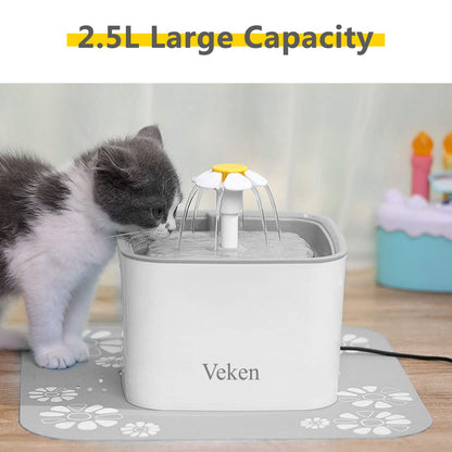 Automatic Pet Water Fountain - Grey