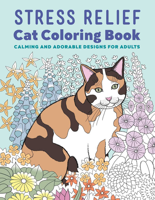 Stress Relief Cat Coloring Book for Adults