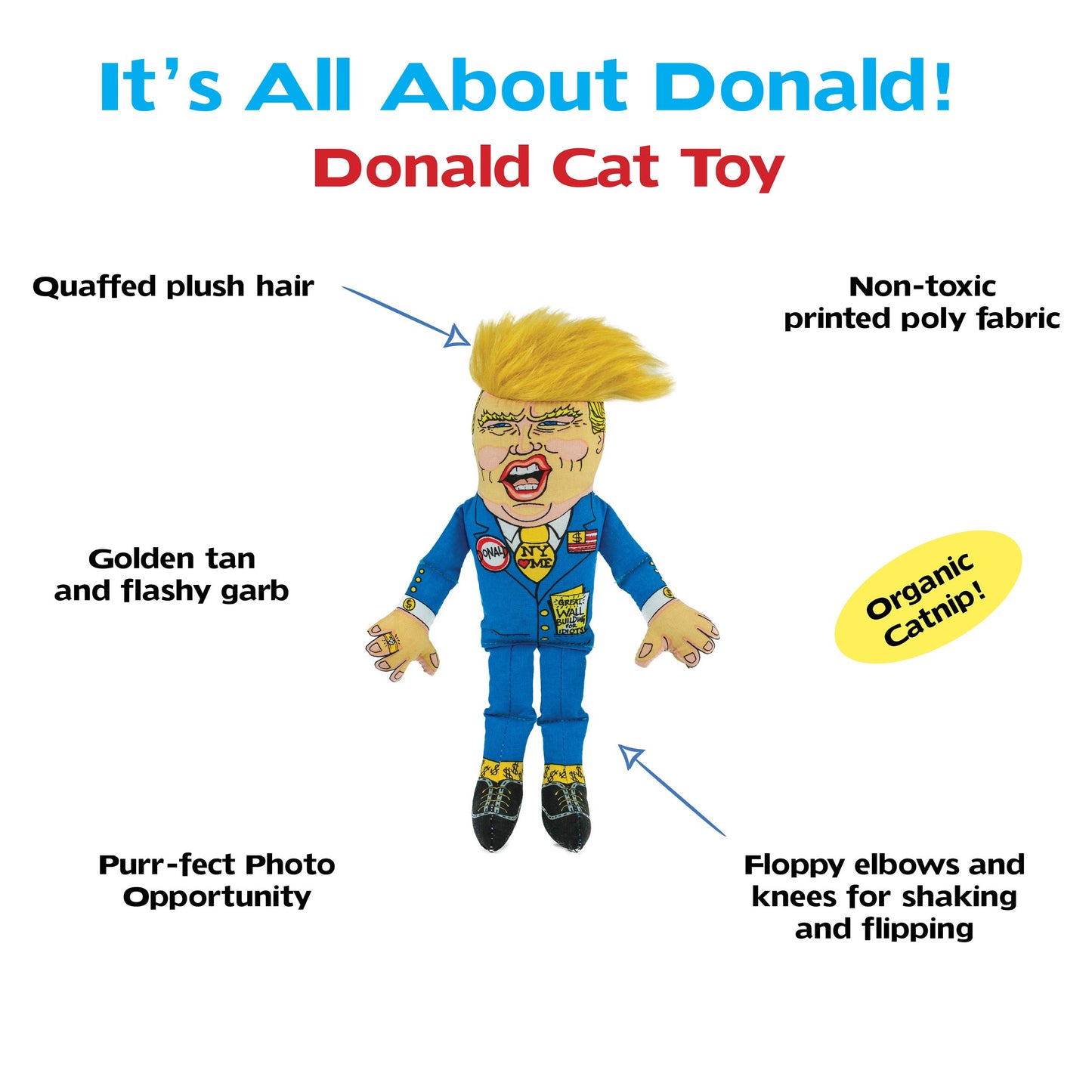Trump Parody Catnip Toy