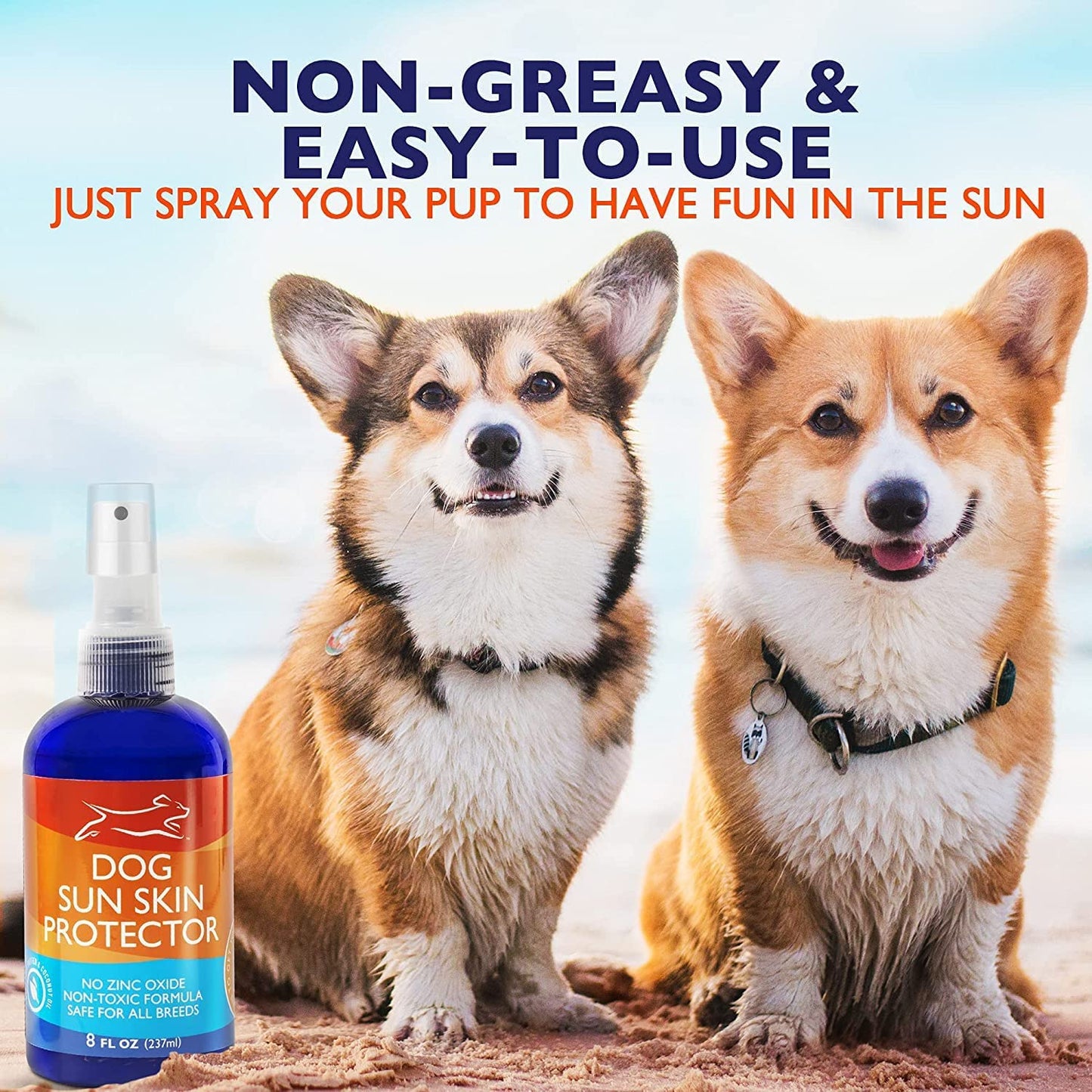Dog Sunscreen Spray - Safe for All Breeds, 8 oz