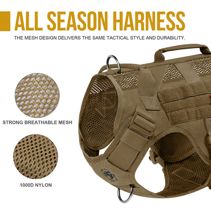 Tactical Dog Harness - Brown
