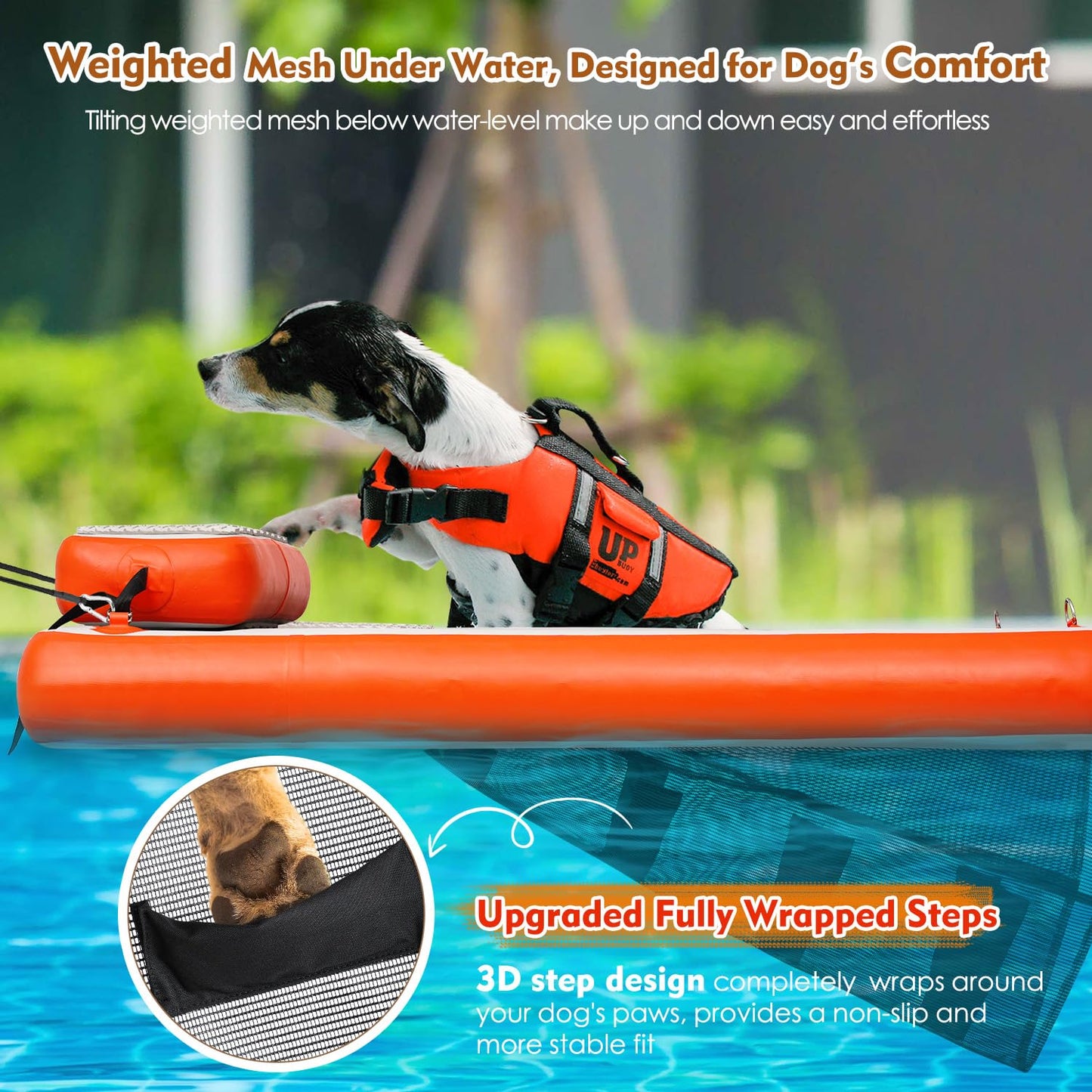 Inflatable Dog Boat & Pool Ramp