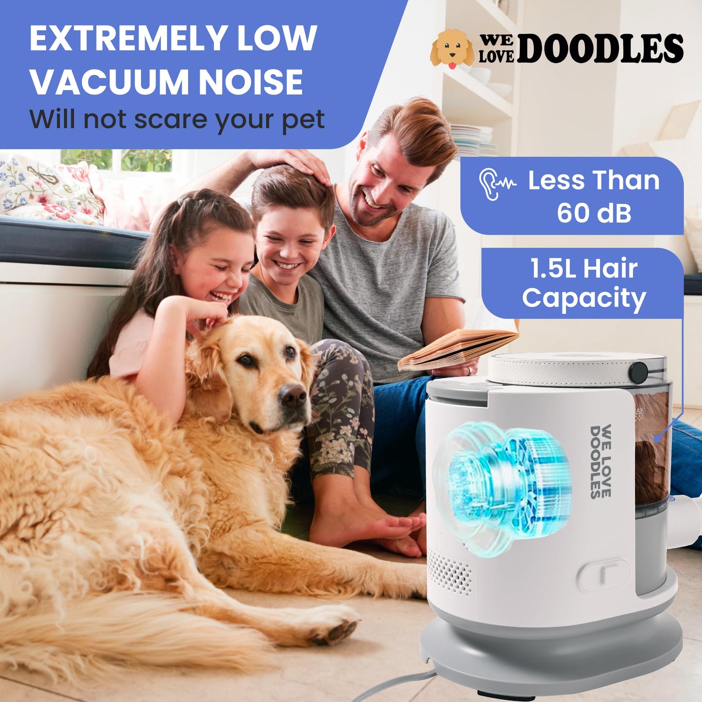 Dog Grooming Vacuum Kit - Ultimate Pet Grooming