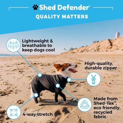 Dog Onesie for Shedding & Recovery - Seen on Shark Tank