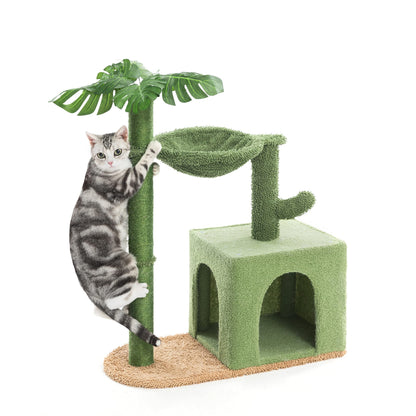 Cactus Cat Tree Condo with Hammock